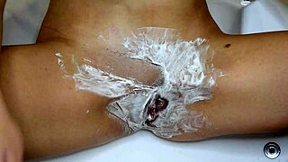 whoa watch this unshaven pussy get shaved up close pov