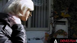 ella hollywood and khloe kay crossdress seduce man into trans threesome anal deepthroat rimjob cumshot frenzy