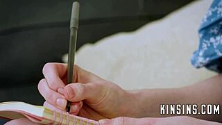 Family trains scarlet's virgin pussy raw in taboo 4some