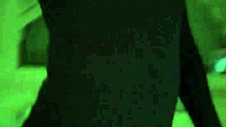 cute solo shemale teases ass and strokes cock alone at home