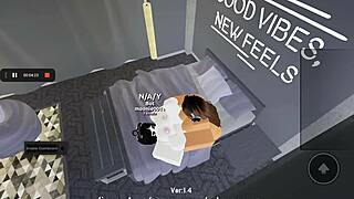 Roblox girl gets playful with her best friend till climax