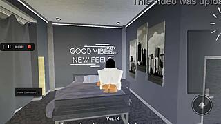 Roblox girl gets playful with her best friend till climax