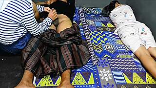 Wife Shares Hubby's Cock with Real Little Sis in Homemade 3some Blowjob Handjob Cumshot