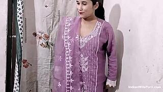 i crave my skinny indian wife's natural tits bouncing during our bedroom doggystyle fuck