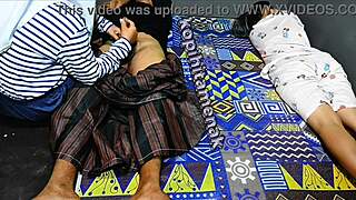 Wife Shares Hubby's Cock with Real Little Sis in Homemade 3some Blowjob Handjob Cumshot