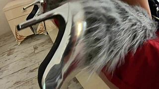 milfycalla strokes pussy in fur coat shiny heels preview?