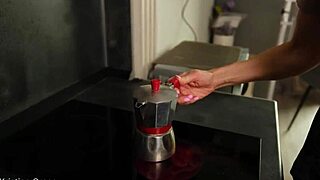 Kristina's Barefoot Morning Tease in Bedroom