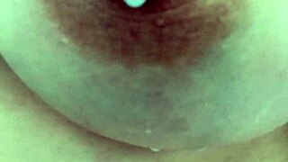 watch this italian milf squirt her hard full tit of hot milk!