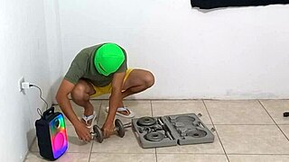 milf spies stepson gym aerobics then flirts for hot sex fantasy!