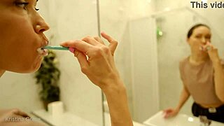 Kristina's Barefoot Morning Tease in Bedroom