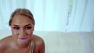 wanna see this blonde babe rim ass then get her throat facefucked hard? 