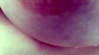 watch this italian milf squirt her hard full tit of hot milk!