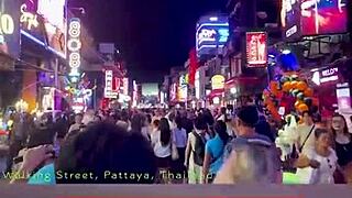 walking pattaya streets on halloween amid sexy costumes