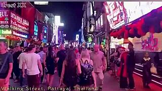 walking pattaya streets on halloween amid sexy costumes