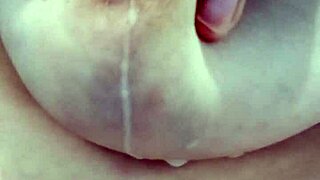 watch this italian milf squirt her hard full tit of hot milk!