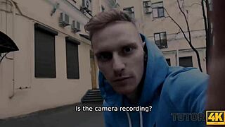 Horny brunette tutor seduces stud into wild classroom sex