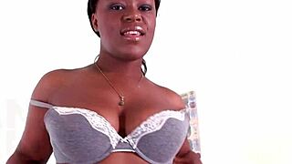 danielle ried's ebony lips suck big white cock pov then swallow huge load