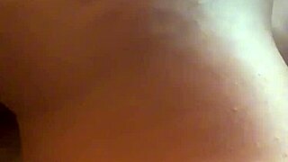 amateur babe rides cock cowgirl style deep in the bedroom
