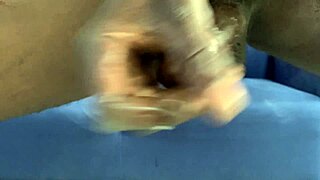 Ice Cream Dripping Down My Thick Natural Cock During Intense Orgasm