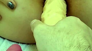 Guy pays to watch girlfriend's humiliating long anal stretching