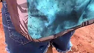 Novinha brunette latina anal assfucked by pedreiro outdoors public after school lingerie