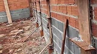 Novinha brunette latina anal assfucked by pedreiro outdoors public after school lingerie