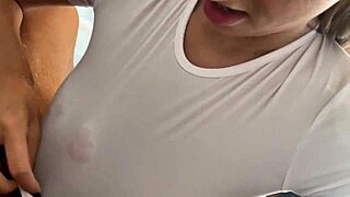 wanna see this wet 18yo teen waitress yoya grey get clothed fucked deep?