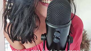 german femdom in pantyhose gives thighjob joi with dirty talk