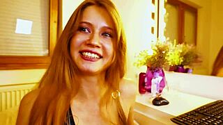 omg cutest slut in lingerie shows off her massive tits on webcam 😍💦