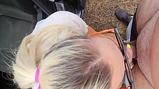 i told my boss to spread my legs outdoors dont miss this slutty public show