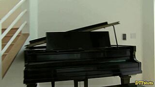 janice griffith can't resist james deen's cock, deepthroats his monster roughly