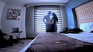 Husband watches wife bent over riding huge cock hornier than ever before