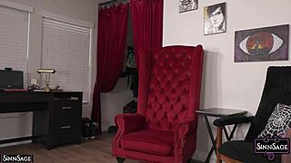 Sinn Sage Strips Lingerie to Suck Cock on Bed Nasty