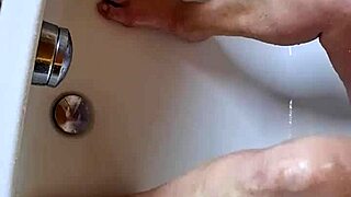 Chubby German Mature Washes Dirty Bare Feet In Bathtub!