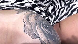 half-brother pounds my wet pussy and big ass half-sis tight hole under blanket creampie