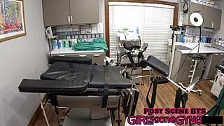 backstage nurse aria nicole spreads tits and pussy for patient fetish play