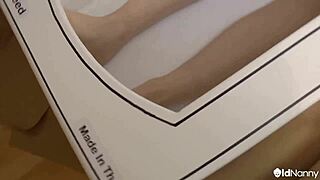 Lacey Starr and Zara Du Rose share chubby mature lesbian licks on bed