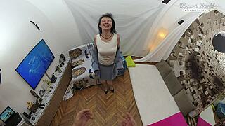 hey sissy, this horny mature slut rides big cock wild with gaping pussy