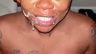 wanna see this hood hoe's sloppy blowjobs creampies and bbc action?