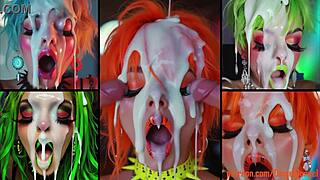 HOT GIRLS TAKE FACIALS And CREAMPIES With Redhead Cumshots!!