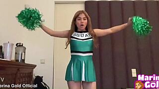 what if cheerleader fingers herself to wild orgasm