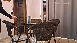 Married Bruna Silva Preps Home For Old Black Bull Cuckold Humiliation