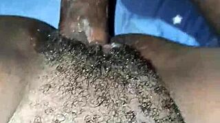 Gentle Missionary Fuck Cums Deep In Hairy Wife Pussy