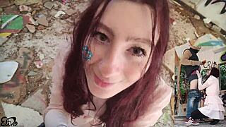 ITALIANA A PECORINA IN LOCATION ABBANDONATA WITH HUGE COCK HUSBAND FILMS SKINNY WIFE