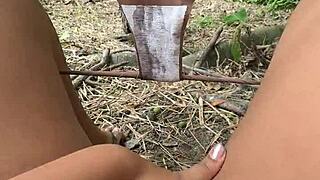 this afternoon after school i sneak to woods alone masturbating hoping someone finds me