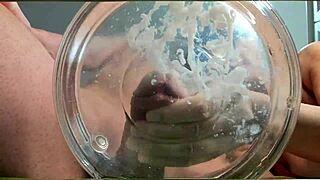 Gilf Cougar Gets Creampie Cumshot in Water Slowmo with Muscular Friend