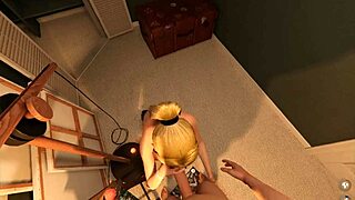 i'm fuckin amy bent over in paintroom, cumshot on those big tits! house party