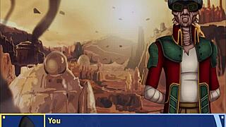 Trainer gropes dancing ass and boobs in orange outfit closeup