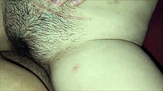 POV Bold Thrusts into Stepdaughter's Hairy Tight Wet Pussy Close Up