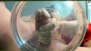 Gilf Cougar Gets Creampie Cumshot in Water Slowmo with Muscular Friend